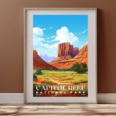 Capitol Reef National Park Poster, Travel Art, Office Poster, Home Decor | S7 - image4
